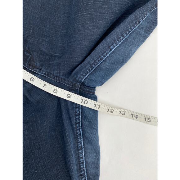 New York & Co Dark Wash Mid Rise Denim Sits at lower waist Skinny Jeans Size 10 - Picture 9 of 10